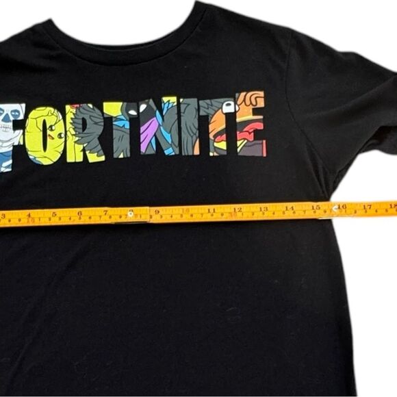 Fortnite Boys Kids Black Crewneck Short Sleeve Logo Graphic Tee. Youth Large. - Picture 5 of 7